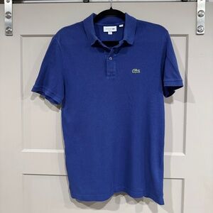 Lacoste Polo Shirt - Boys/Youth Size S, Bluish Purple, Pre-owned Worn-in